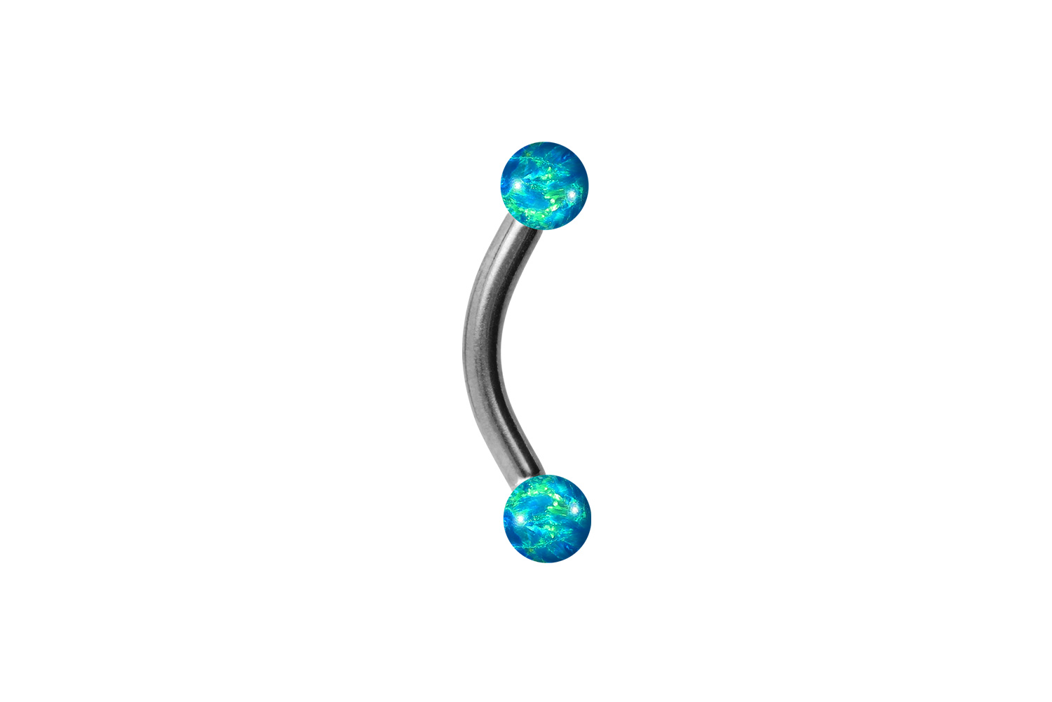 Titan Piercing Banane SYNTHETISCHE OPALE